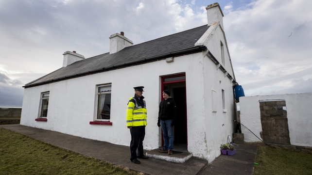 The polling station on Gola is a local house