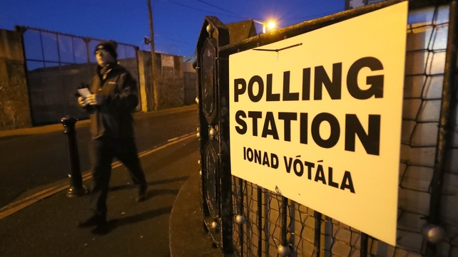 Early morning voting in Athy, Co Kildare