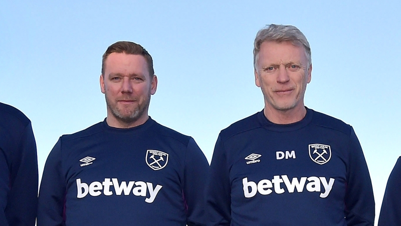 Kevin Nolan (L) and David Moyes