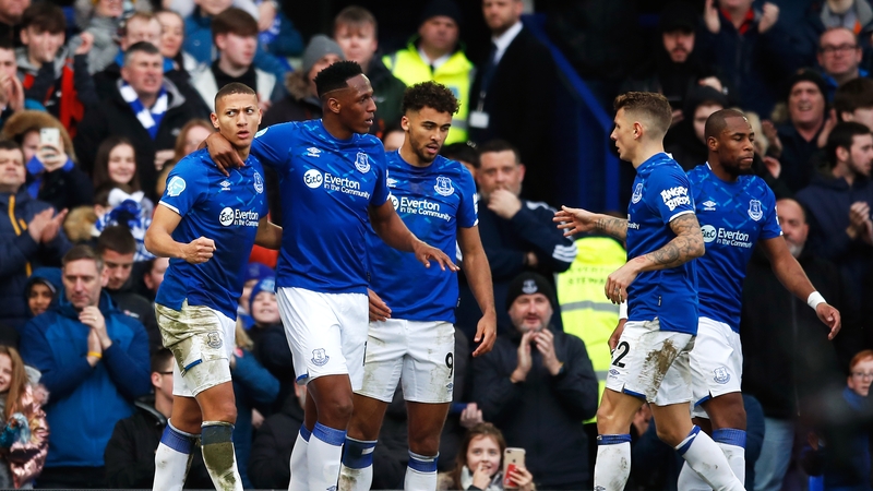 Richarlison (left) scored Everton's second