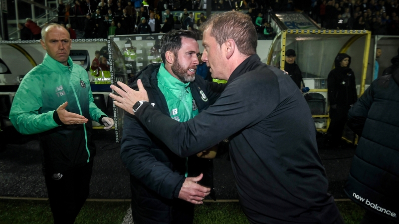 Stephen Bradley (L) and Vinny Perth last faced off in the FAI Cup final