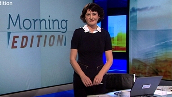 Keelin Shanley on the set of Morning Edition in 2013