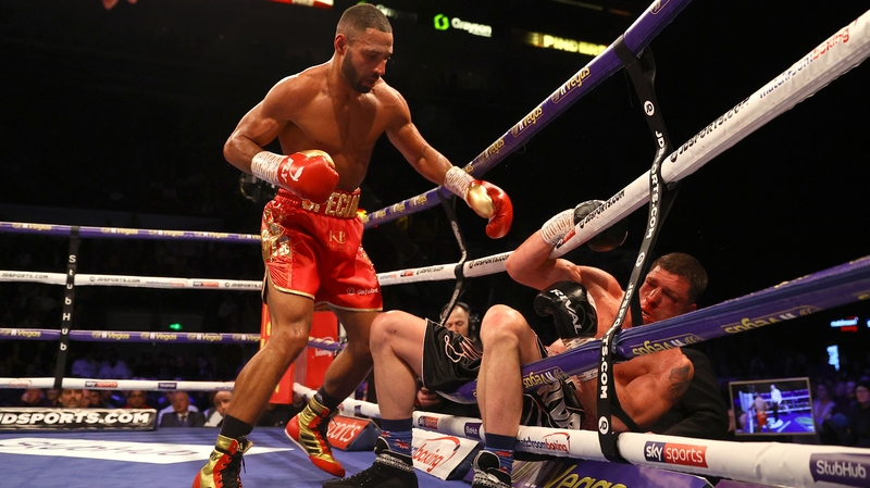 Kell Brook knocks down Mark DeLuca