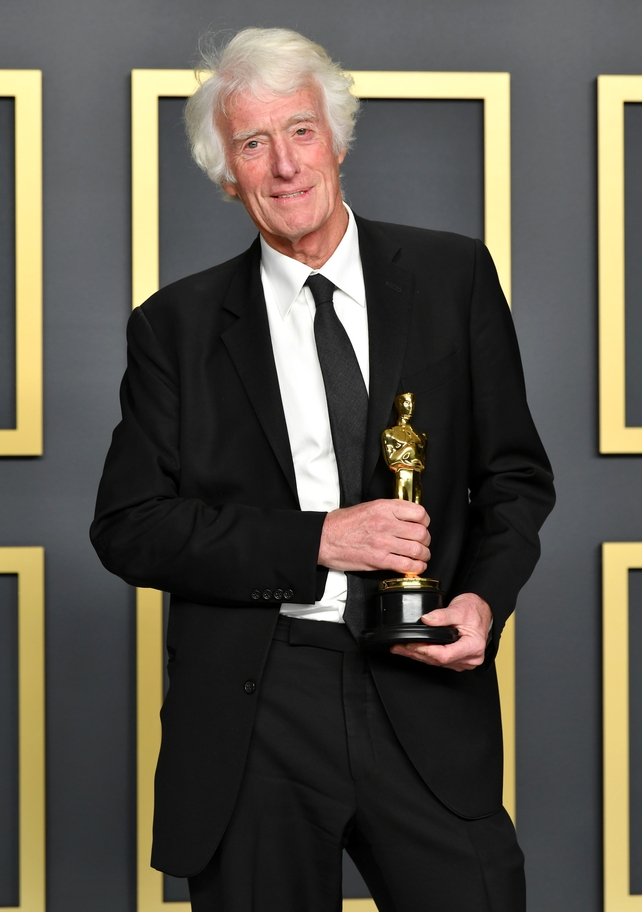 Cinematographer Roger Deakins, winner of the Cinematography award for 1917