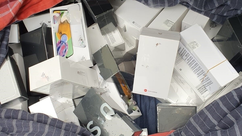 Mobile phones were recovered during the search of the car