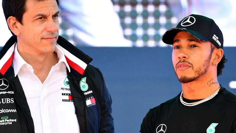 Toto Wolff and Lewis Hamilton
