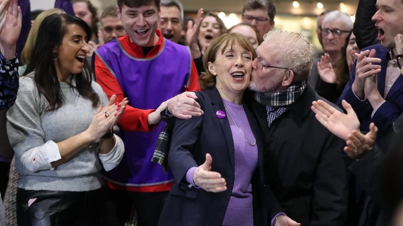 Róisín Shortall celebrates her re-election