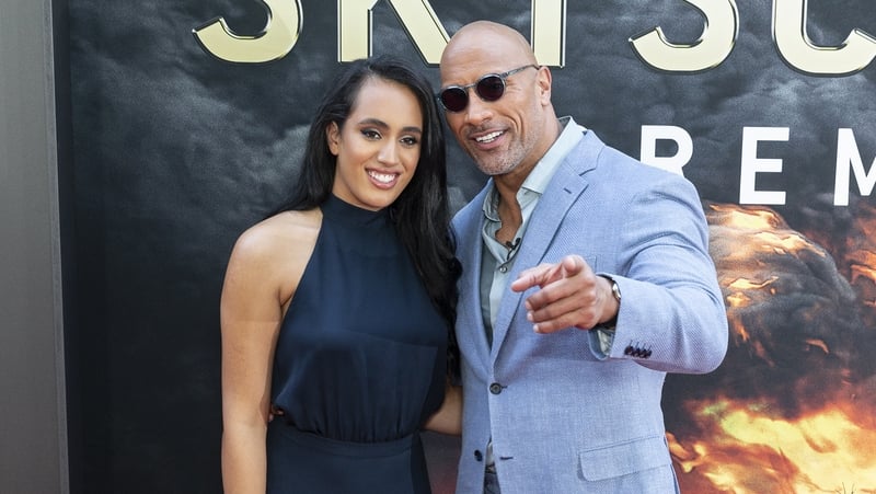 Simone and Dwayne Johnson