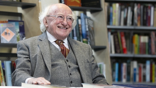 President Michael D Higgins paid tribute to people in the health services and elsewhere