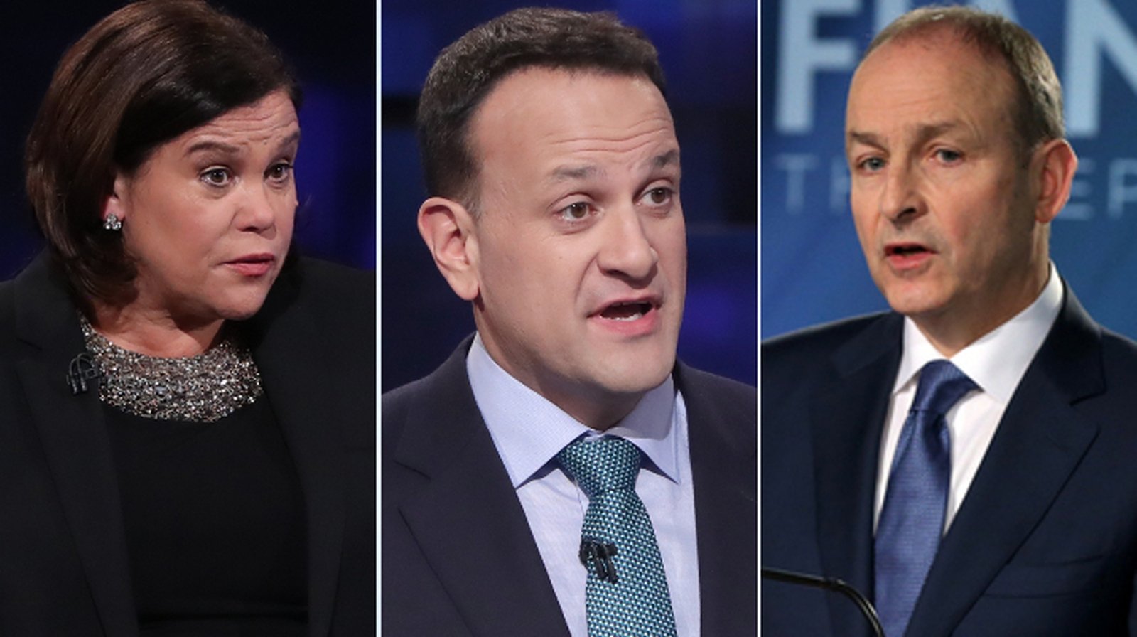 Mary Lou McDonald, Leo Varadkar and Micheál Martin will jostle to be Taoiseach