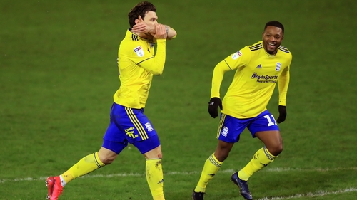Birmingham City's Scott Hogan celebrates