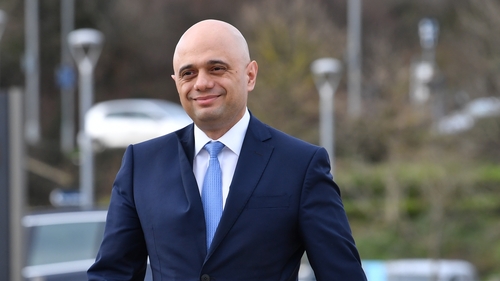 UK former finance minister Sajid Javid