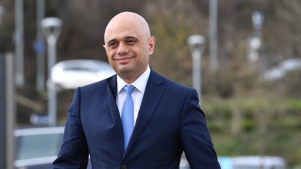 UK former finance minister Sajid Javid