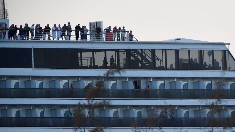 Passengers on board the Westerdam