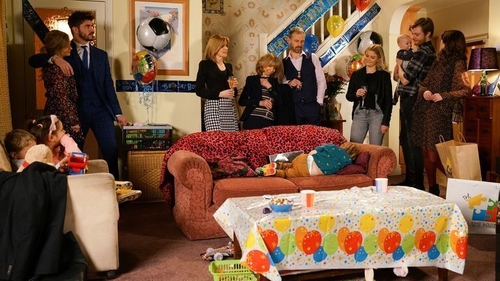 Gail throws a party