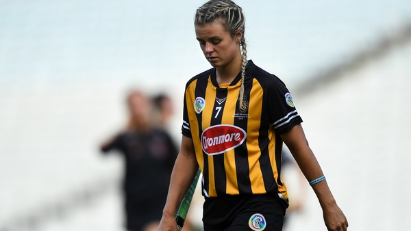 Grace Walsh leaves the field after the 2019 senior camogie final