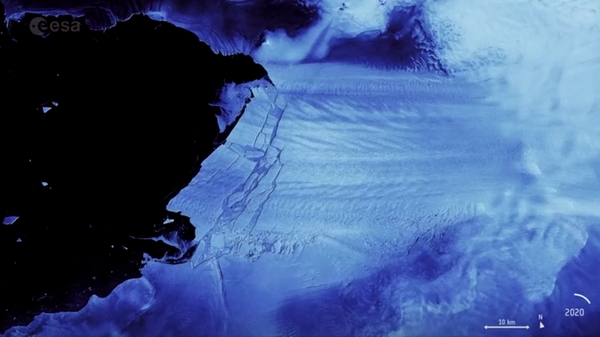 The images were captured by the European Space Agency