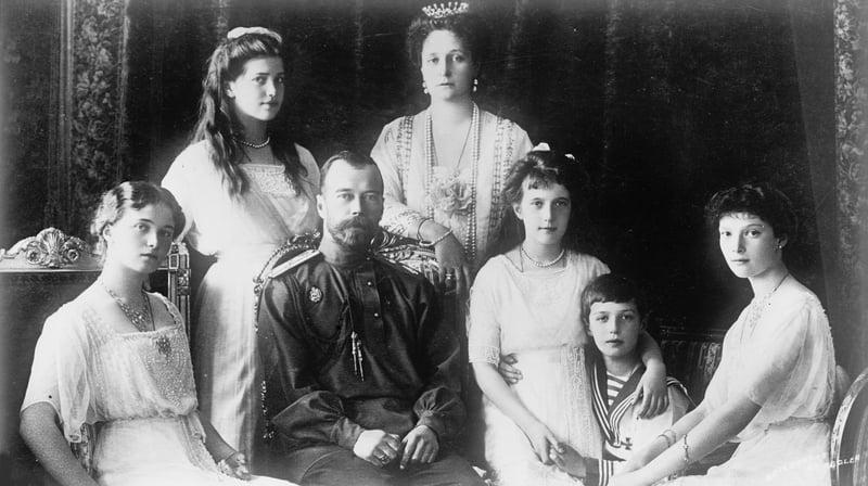 Tsar Nicholas II of Russia and his family in the 1910s. (Image by Fine Art Images/Heritage Images/Getty Images)