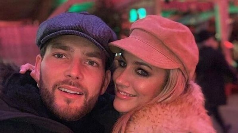 Caroline Flack with boyfriend Lewis Burton