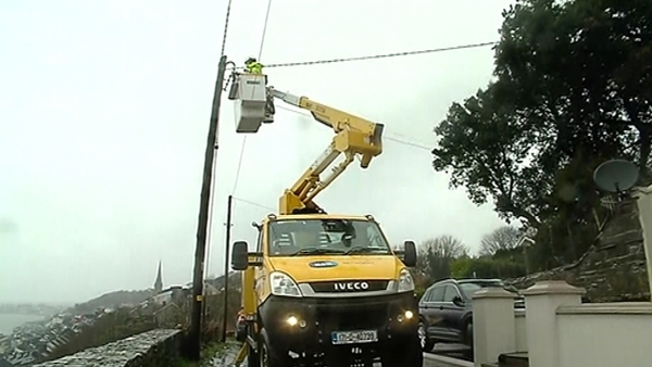 ESB said at its peak there were 18,000 premises without electricity yesterday