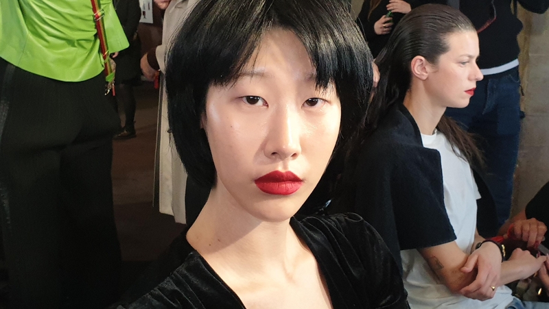 MAC make-up artist Lucy Bridge shares her tips backstage at Roland Mouret.