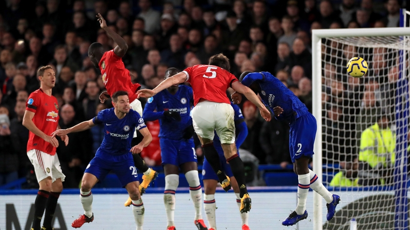 Harry Maguire heads home the second goal