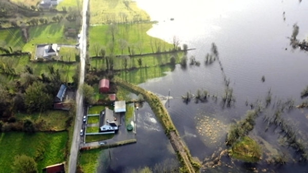 Properties near the village of Rahara are among those under threat from flooding