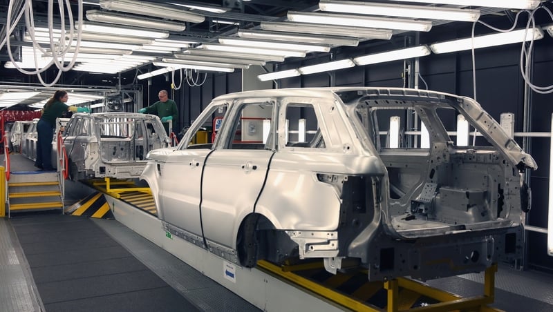 Running out of road? The production line at Jaguar Land Rover in Solihull