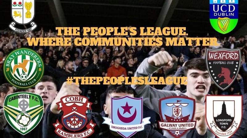 The clubs used this logo as part of their 'protest' against the introduction of Shamrock Rovers II