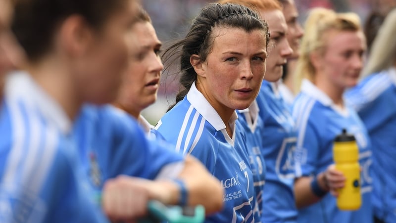 The Jacks are back - Leah Caffrey has returned to the Dublin squad for their 2020 campaign - pictured here ahead of the 2017 All-Ireland final win over Mayo