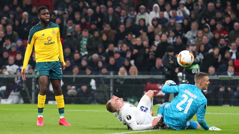Odsonne Edouard dinks home the opener for Celtic