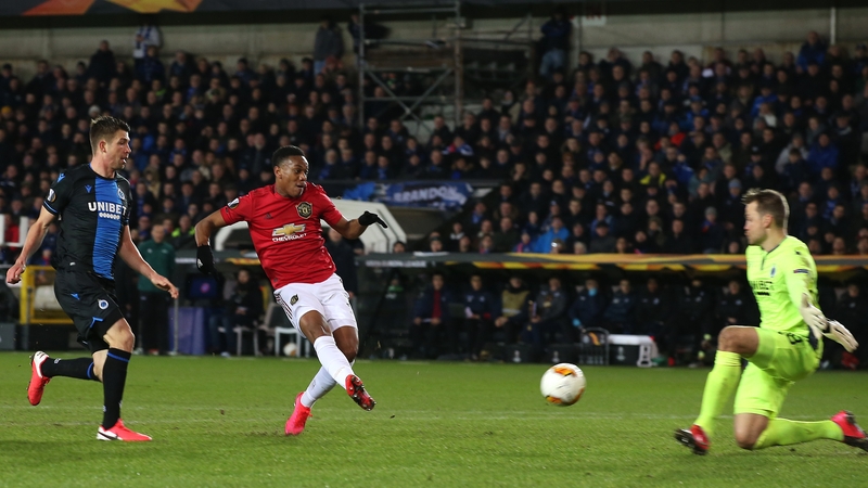 Anthony Martial beats former Liverpool netminder Simon Mignolet