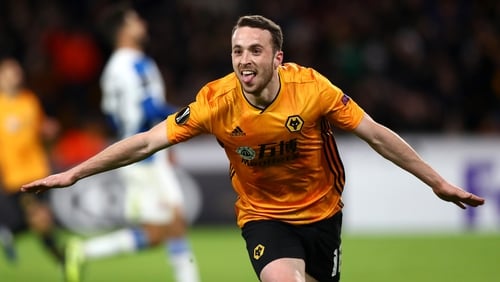 Dioga Jota bagged a hat-trick for Wolves