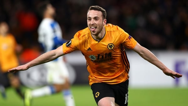 Dioga Jota bagged a hat-trick for Wolves