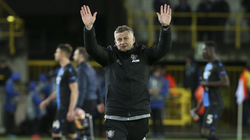 Ole Gunnar Solskjaer acknowledges United's travelling support