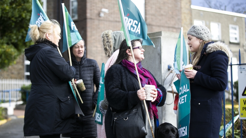 Workers held demonstrations in February