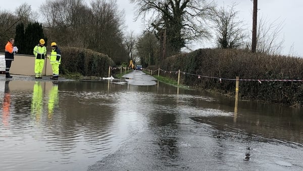 Flooding in Co Clare led to difficult driving conditions