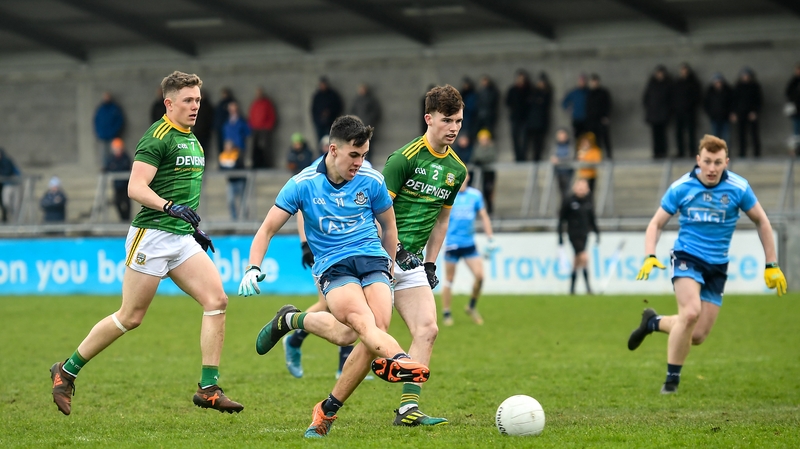 Lorcan O'Dell slots home Dublin's second goal