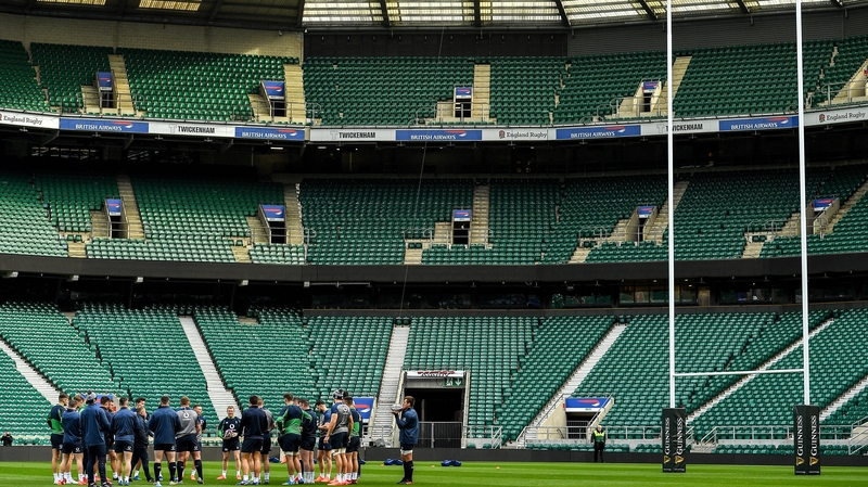 Ireland at the captain's run on Saturday