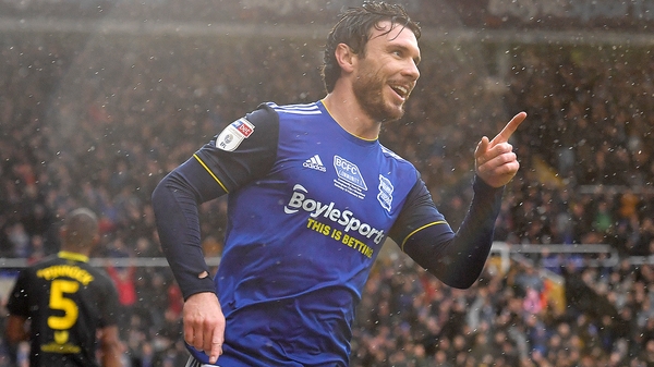 Scott Hogan rescued a point for Birmingham