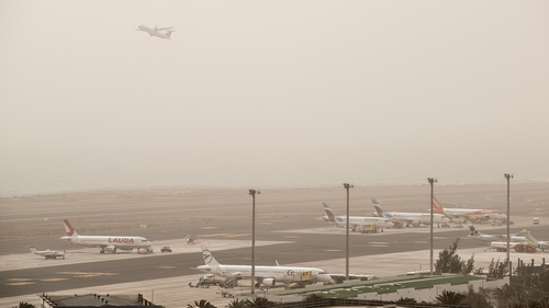 Four flights to Dublin Airport were cancelled, as well as one flight from Gran Canaria to Cork Airport