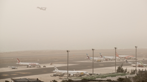 Four flights to Dublin Airport were cancelled, as well as one flight from Gran Canaria to Cork Airport