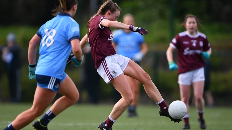 Ailbhe Davoren of Galway finds the net