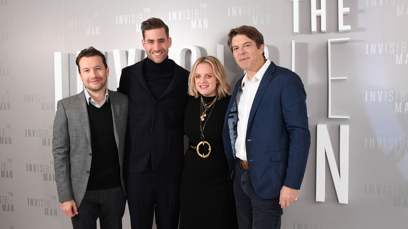 Leigh Whannell, Oliver Jackson-Cohen, Elisabeth Moss and Jason Blum at The Invisible Man premiere