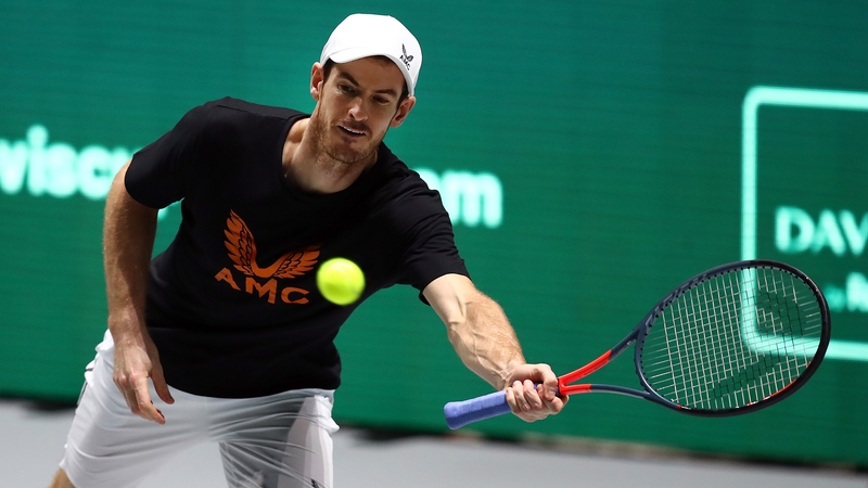 Andy Murray in action last November