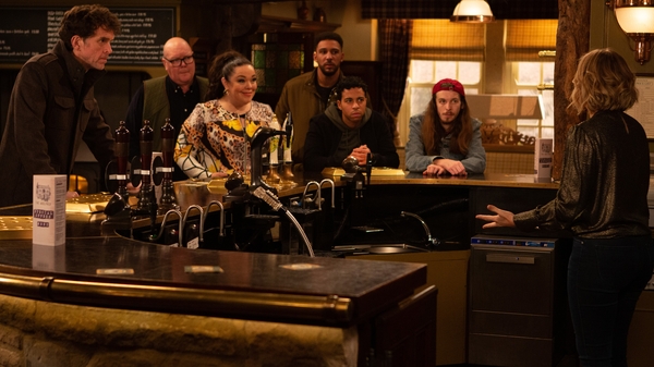 Marlon forces Charity to confess in front of the Dingles