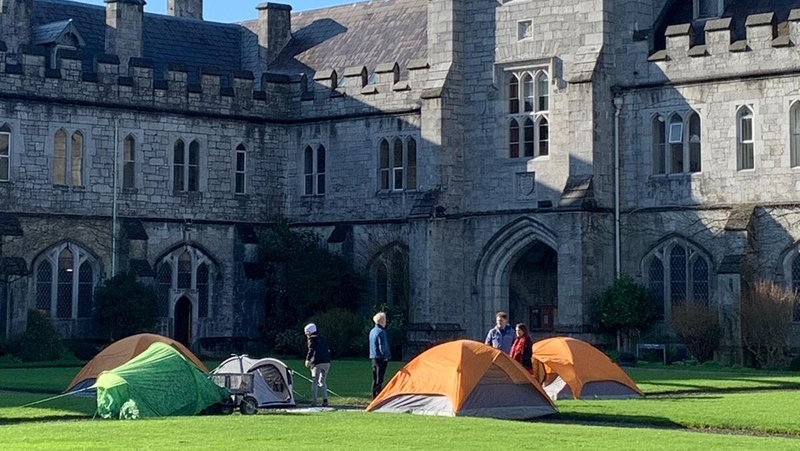 Initially there were two tents, now there are 30