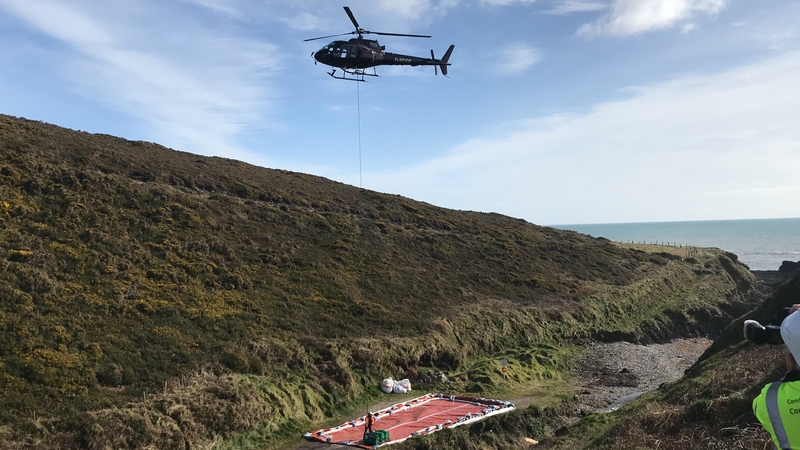 Operation to remove barrels of waste diesel, hydraulic oil from MV Alta