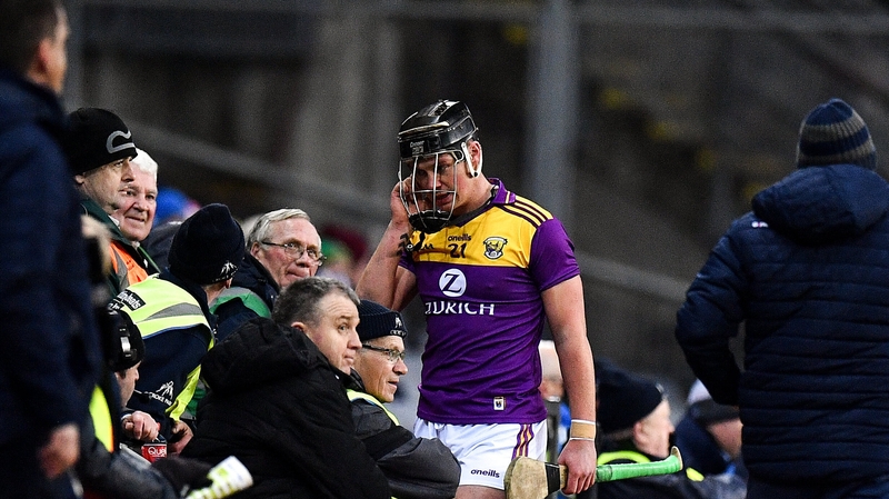 McDonald leaving the field on Saturday