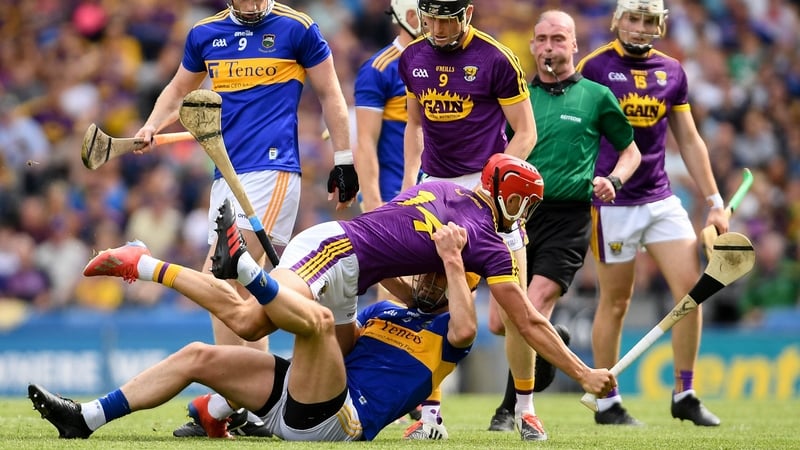 Chin and Barry Heffernan get to know one another in last year's All-Ireland semi-final